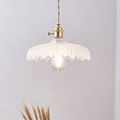 cheap Pendant Lights-LED Modern Chandelier Lamp Flower Pattern Glass Ceiling Pendant Light V intage Bar Cafe Chandelier Fixtures Pendant Light Hanging Lamp Lighting Industrial Modern 25cm 110-240V