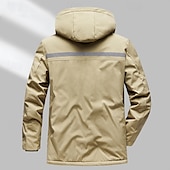 preiswerte Softshell-, Fleece- &amp; Wanderjacken-Herren Wanderjacke Winter Draussen warm Fleece-Futter Windundurchlässig Windbreaker-Jacke Reisen Schwarz Khaki Dunkelblau