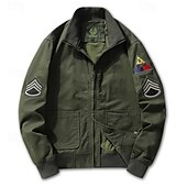 abordables Vestes Softshell, polaires, blousons de randonnée-Homme Veste d&#039;extérieur Veste Randonnee Coton Extérieur Coupe Vent Veste coupe-vent Voyage Noir Jaune Vert Kaki Bleu de minuit