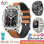 abordables Pulseras inteligentes-696 i121 Reloj inteligente 2.01 pulgada Pulsera inteligente Bluetooth Podómetro Recordatorio de Llamadas Seguimiento del Sueño Compatible con Android iOS Hombre Llamadas con Manos Libres Recordatorio
