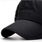 preiswerte Herrenhüte-Herren Trappermütze Wintermützen Winter Beanie Schwarz Blau Polyester Einstellbar Gemütlich Freizeitskleidung Ausgehen Solide / einfarbig Warm