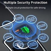 abordables Kits Bluetooth/mains libres pour voiture-nouveau chargeur de voiture à charge rapide pd 30w qc18w transmetteur fm à reconnexion automatique avec affichage u-disk kit voiture windows bc95