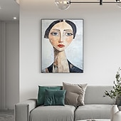 billiga Människomålningar-handmålad pablo picasso kvinnor abstrakt canvaskonst oljemålning handgjord firgure oljemålning för vardagsrum sovrum heminredning väggkonst vacker flicka målning