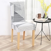 abordables Funda para silla de comedor-Funda elástica para silla de comedor, funda elástica y duradera para silla de comedor con respaldo alto, ideal para proteger y refrescar las sillas de comedor, agrega comodidad y estilo a la decoración de su comedor