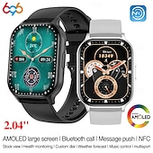 abordables Pulseras inteligentes-696 HK26 Reloj inteligente 2.04 pulgada Pulsera inteligente Bluetooth Podómetro Recordatorio de Llamadas Seguimiento del Sueño Compatible con Android iOS Mujer Llamadas con Manos Libres Recordatorio