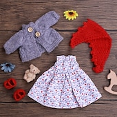 cheap Waldorf Dolls-Handmade Waldorf Doll Clothes Set for 12 inch Doll Handmade Muppet Doll for Christmas Gifts