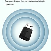 abordables Kit de Bluetooth/manos libres para coche-Receptor Bluetooth 5.0 para automóvil, adaptador auxiliar Bluetooth con cancelación de ruido, receptor de música Bluetooth para estéreo doméstico/auriculares con cable/llamadas manos libres, duración