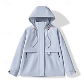 economico Softshell, pile e giacche da escursionismo-Per uomo Giacca Softshell Giubbino da escursione All&#039;aperto Antivento Resistente all&#039;acqua Giacca leggera Giacca a vento Viaggi Nero Bianco Giallo Rosso Viola