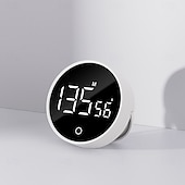 رخيصةأون جهاز الطبخ-مؤقت مطبخ رقمي مع عداد مغناطيسي بشاشة LED كبيرة للطهي والاجتماع والدراسة