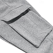 economico Carico-Per uomo Pantaloni da Tuta Cargo Pantaloni da tuta Pantaloni in Pile Joggers Pantaloni Coulisse Elastico in vita Multi-tasche Semplice Traspirante Lunghezza intera Casuale Quotidiano All'aperto Moda