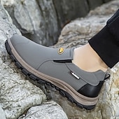 preiswerte Herrenpantoletten &amp; -slipper-Beige Herren-Outdoor-Schuhe zum Reinschlüpfen mit rutschfester, robuster Sohle und schwarzen Akzenten – bequemes Freizeitschuhwerk für den Alltag