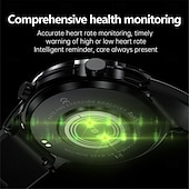 abordables Relojes inteligentes-EX100 Reloj inteligente 1.95 pulgada Smartwatch Reloj elegante Bluetooth Podómetro Recordatorio de Llamadas Seguimiento del Ejercicio Compatible con Android iOS Mujer Hombre Larga espera Llamadas con