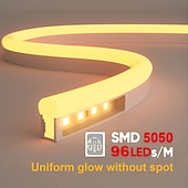 abordables Luces LED de neón-3M 5 m 7m Conjuntos de luces 96 LED 5050 SMD 10 mm 1 Controlador remoto de 24 teclas 1 juego RGB Tiras de Luces LED Fiesta Al Aire Libre Impermeable 220-240 V