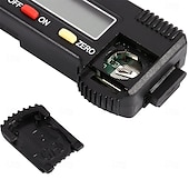 preiswerte Auto Reparaturwerkzeug-Reifenprofiltiefenmesser 0-25,4 mm/1 Zoll Tragbarer Profiltiefenprüfer Reifentiefenmesser mit LCD-Display für Autos