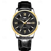 preiswerte Quarz-Uhren-1 Neue Mode Trend Herren Business Quarz Uhr Kalender Woche Anzeige Lebensreise Leuchtende Freizeit Sport Herren Armbanduhr Geschenk Ideale Wahl