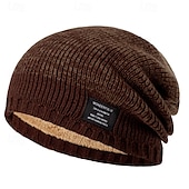 economico Cappello a cuffia-Per uomo Unisex Cappello a cuffia Cappelli invernali Berretti 骷髅头毛线帽 Cappello lavorato a maglia Rosso Kaki Fibra acrilica Lavorato a maglia Accogliente Da tutti i giorni Per uscire Color Block Caldo