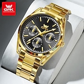 ieftine Ceasuri Quartz-Ceas de mână pentru bărbați quartz fashion casual cu lumina impermeabil decorativ din oțel