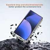 olcso Samsung-tokok-Telefontok Z Fold 6 pénztárca tok állványtartóval ceruzatartó ütésálló retró TPU PC