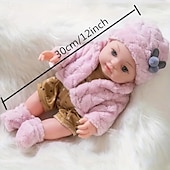 billiga Dockor-30cm/12tum reborn docka realistisk babydocka med set hatt strumpor napp julfestival present