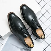 economico Formale-scarpe classiche da uomo in stile oxford marrone con dettagli brogue - eleganti calzature formali per lavoro ed eventi