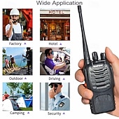 cheap Security &amp; Safety-2Pcs Walkie Talkie Two-way Radio Set BF 888s UHF 400-470MHz 16CH Walkie-talkie Radios Transceiver