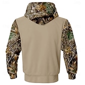 economico abiti da uomo con cappuccio stampati-Per uomo Camouflage Cervo Vello Felpe Felpa con cappuccio Manica lunga Felpa con cappuccio Con cappuccio Di tendenza Stampa 3D Feste Da caccia Nero Bianco A cordoncino Autunno Inverno progettista