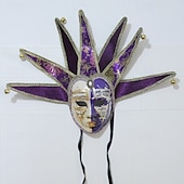 cheap Mask-Carnival Mask Venetian Mask Volto Larva Adults&#039; Men&#039;s Full Face Party Masquerade Carnival of Venice Halloween Carnival Mardi Gras Easy Carnival Costume