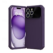 お買い得  iPhone用ケース-電話 ケース 用途 iPhone 16 Pro Max プラス iPhone 15 プロマックスプラス バックカバー 磁石バックル ワイヤレス充電をサポート 耐衝撃 レトロ風 TPU PC