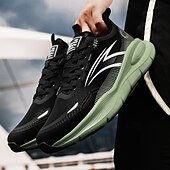 billige Sneakers til herrer-løpesneakers med varmt fôr for menn, lette, polstrede atletiske sko med snøredesign for vintersport utendørs og daglig bruk