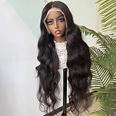 economico Parrucche lace front capelli veri-parrucche frontali in pizzo con onde del corpo capelli umani densità 150% parrucche frontali in pizzo con capelli umani 13x6 per donne