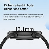 abordables Bracelets connectés-696 ZW63 Montre intelligente 1.39 pouce Montre intelligente avec bracelet Bluetooth Podomètre Rappel d&#039;Appel Moniteur de Sommeil Compatible avec Android iOS Femme Hommes Mode Mains-Libres Rappel de