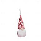 baratos Decorações de casamento-1pc dia dos namorados gnomo ornamento, boneca sem rosto e rudolph estatueta decoração pendurada, decoração romântica dia dos namorados