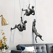 ieftine sculpturi de perete-Sculpturi suspendate din rășină de perete - potrivite pentru sufragerie, dormitor sau coridor - fără pene, fără electricitate - cadou ideal pentru iubitorii de artă modernă