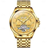 baratos Relógio Automático-Masculino Relógio mecânico Moda Relógio Casual Relógio de Pulso Automático - da corda automáticamente Luminoso Calendário Data Semana Aço Assista