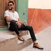 levne Pánské nazouváky a mokasíny-pánské slip-on ležérní mokasíny s umělou kůží a dvoubarevným designem – pohodlné a stylové pro každodenní nošení