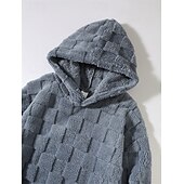 cheap Fleece Sweatshirts-Men&#039;s Fleece Hoodie Black White Gray Hooded Plain Pocket Sports &amp; Outdoor Daily Holiday Streetwear Cool Casual Winter Spring &amp;  Fall Clothing Apparel Hoodies Sweatshirts