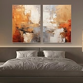 cheap Abstract Paintings-Oil painting Wabi sabi artwork hand painted Wall Art Large abstract painting Palette knife painting Colors abstract wall artmodern abstract canvas large canvas art acrylic orange oil painting