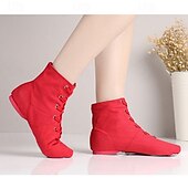 preiswerte Jazztanzschuhe-schwarze High-Top-Tanzschuhe zum Schnüren für Profis – bequeme, flexible Sohle für Ballett, Jazz und Bühnenauftritte