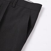 cheap Slim-Men&#039;s Dress Pants Trousers Slacks Suit Pants Pocket Plain Comfort Breathable Wedding Outdoor Daily Fashion Casual Black Khaki