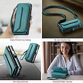 baratos Capa Samsung-telefone Capinha Para Dobra Z 6 Z Fold 5 Z Fold 4 Z Fold 3 Capa para Cartão Wallet Com Suporte Magnética Zíper Retro TPU PC