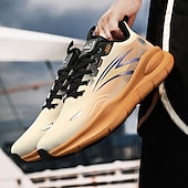 billige Sneakers til herrer-løpesneakers med varmt fôr for menn, lette, polstrede atletiske sko med snøredesign for vintersport utendørs og daglig bruk