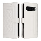 お買い得  その他のスマホケース-電話 ケース 用途 ピクセル9プロ Pixel 8 Pro Pixel 8 ピクセル9 Pixel 7 Pro フリップカバー スタンド付き リストストラップ付き カード挿入口 レトロ風 TPU PUレザー