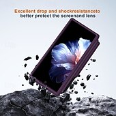 economico Cover Samsung-telefono Custodia Per Piega a Z 6 Per retro Con supporto Portamatite Resistente agli urti Retrò TPU PC