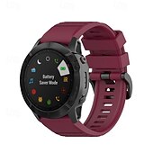 levne Pásky na hodinky Garmin-Pásek hodinek pro Garmin Fenix 8 51mm 7X Pro 6X 5X Plus Epix Pro Tactix 7 Amoled Instinct 2X Quatix Enduro Descent Mk2i Mk2 26mm Silikon Výměna, nahrazení Popruh Nastavitelný Sportovní značka Náramek