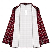 abordables chemises western pour hommes-Homme Plaid Chemise Chemise Western Chemise de cow-boy manche longue Rétro Vintage style occidental Usage quotidien Sortie Fin de semaine Automne hiver Col rabattu Poche Imprimer Bouton bas Noir