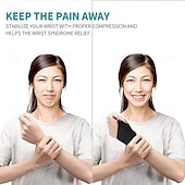 cheap Braces &amp; Supports-Wrist Brace for Carpal Tunnel, Breathable and Adjustable Wrist Support Brace for Arthritis and Tendinitis, Wrist Compression Wrap for Pain Relief, One Size Fits Left or Right Hand