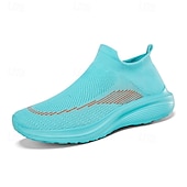 economico Sneakers da uomo-sneakers slip-on rosse leggere da uomo | tomaia in flyknit traspirante con suola comoda per attività casual e sportive