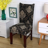 abordables Funda para silla de comedor-Funda elástica para silla de comedor, funda elástica y duradera para silla de comedor con respaldo alto, ideal para proteger y refrescar las sillas de comedor, agrega comodidad y estilo a la decoración de su comedor