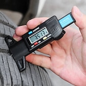 preiswerte Auto Reparaturwerkzeug-Reifenprofiltiefenmesser 0-25,4 mm/1 Zoll Tragbarer Profiltiefenprüfer Reifentiefenmesser mit LCD-Display für Autos