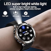 cheap Smartwatch-HT30 Smart Watch Rugged Military Men&#039;s 1.7 inch 600mAh Battery Compass Sports Fitness Watches Bluetooth Call Smartwatch